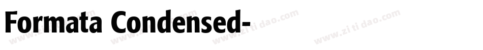 Formata Condensed字体转换